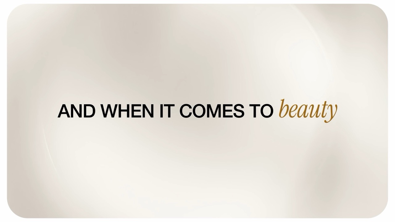 Tipografía: And when it comes to beauty