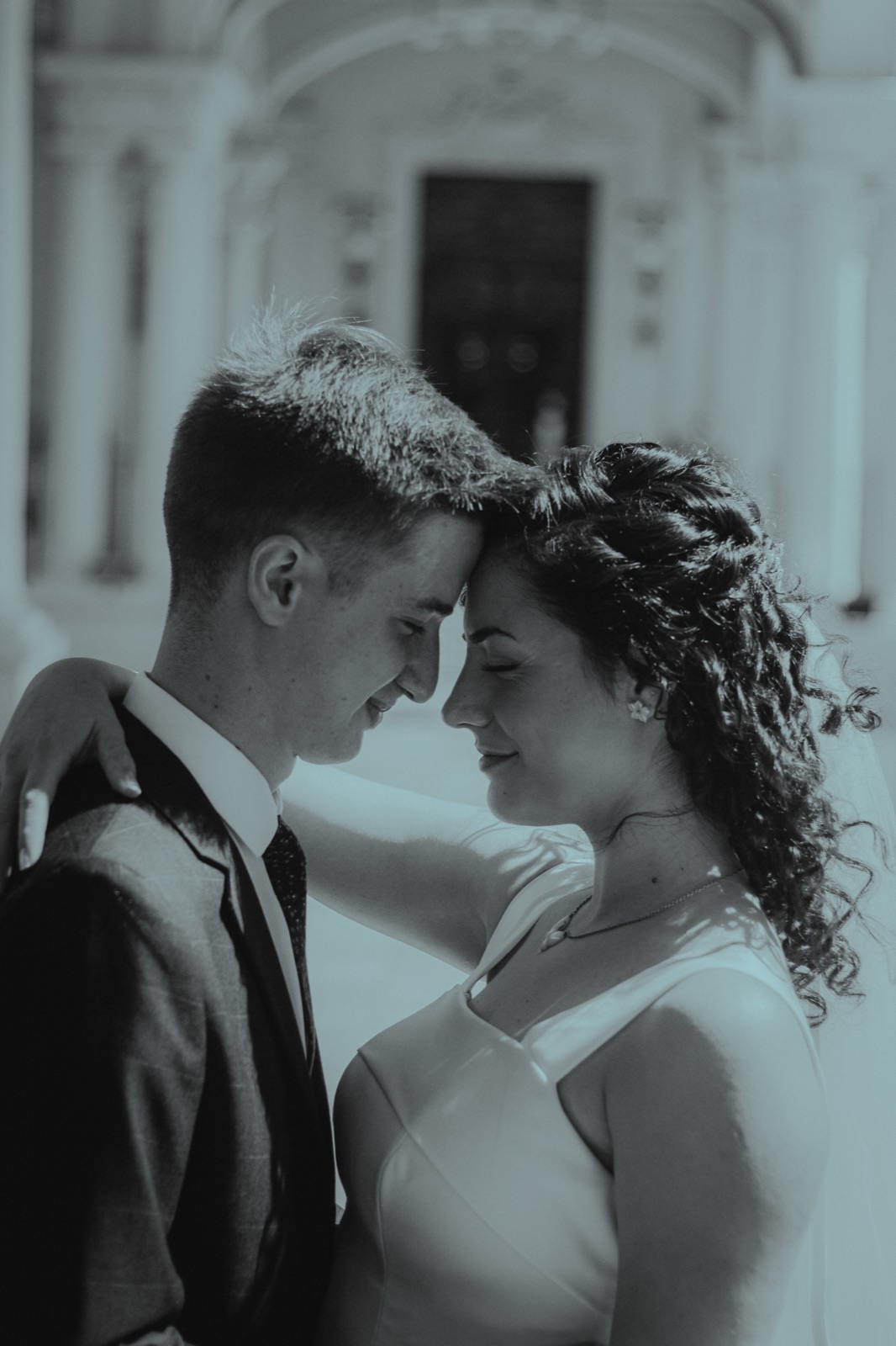 Ani and Agus, in black and white